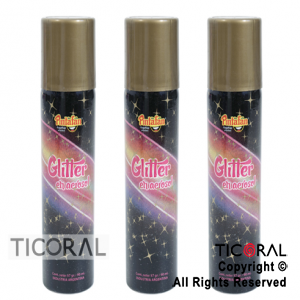 GLITTER EN AEROSOL PINTAFAN ORO 766-001 PACK X 3 UNIDADES.